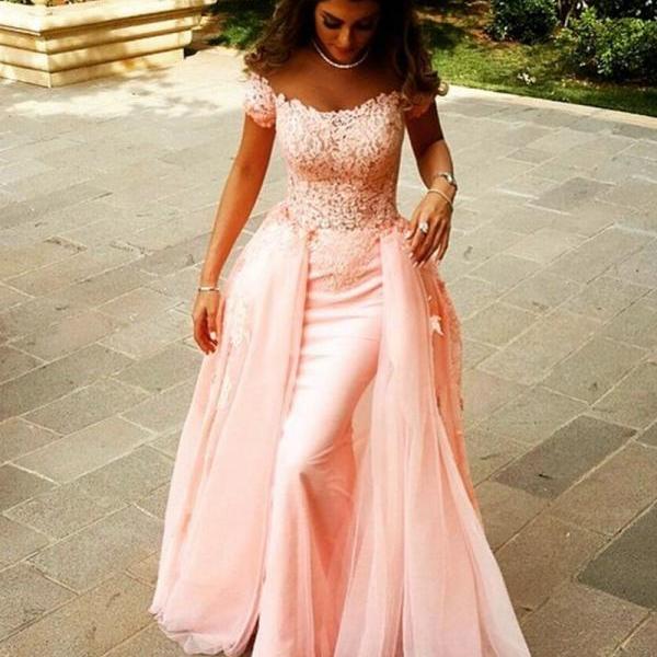 Arabic Style, Evening Gowns, Pink Dresses, Short Sleeves, Cap Sleeves ...